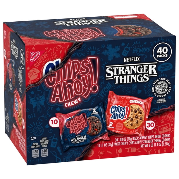 CHIPS AHOY! Chewy and Stranger Things Cookies Variety Pack, 40 pk