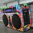 thumbnail image 5 of Bumpboxx Ultra Graffiti Retro Wireless Bluetooth Boombox, 5 of 5