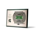 thumbnail image 1 of ND Fighting Irish 5-Layer StadiumView 3D Wall Art, 1 of 5