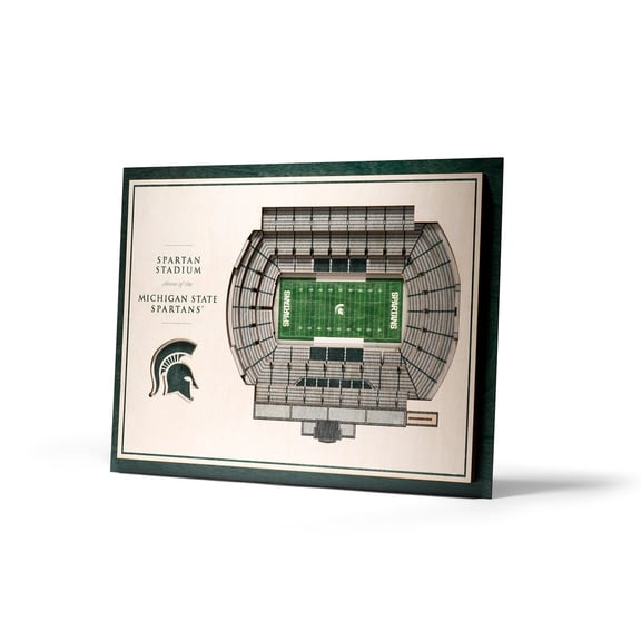 ND Fighting Irish 5-Layer StadiumView 3D Wall Art