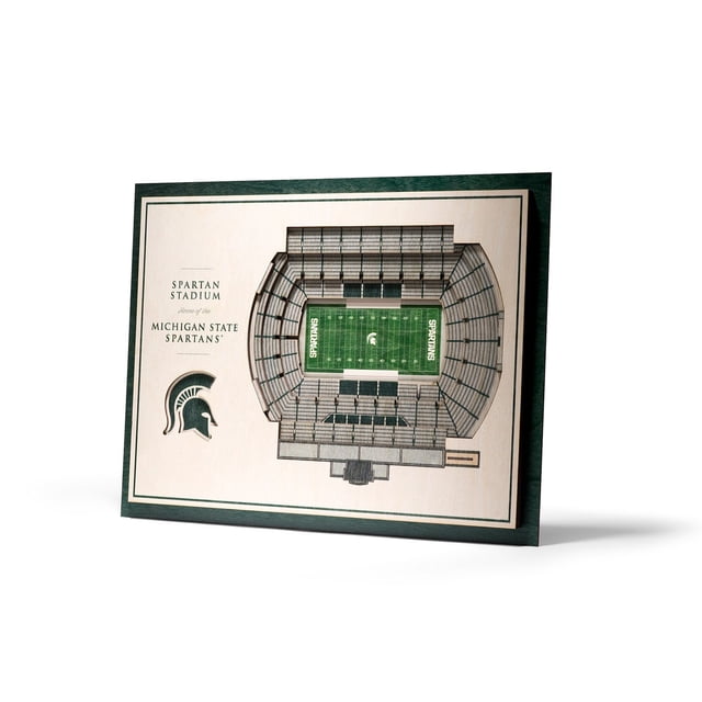 ND Fighting Irish 5-Layer StadiumView 3D Wall Art