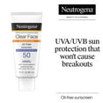 thumbnail image 3 of Neutrogena Clear Face Sunscreen Lotion, SPF 50, 2 pk., 3 of 8