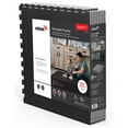 thumbnail image 2 of Norsk 25" x 25" Reversible Foam Flooring, Gray Wood & Black, 9 Tiles, 2 of 14