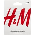 thumbnail image 1 of H&M $50 Gift Card, 1 of 1