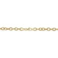 thumbnail image 2 of Ribbed Rolo Link Bracelet in 14K Yellow Gold, 2 of 3