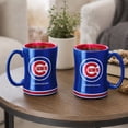 thumbnail image 4 of Logo Brands Chicago Cubs 14oz Relief Mug Set, 4 of 4