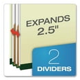 thumbnail image 2 of Pendaflex 6-Section Pressboard Classification File Folders, Grey Green Letter, 10 ct., 2 of 7