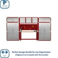 thumbnail image 3 of Seville Classics UltraHD 8-Piece Steel Garage Cabinet Storage Set w/ Height Adjustable Workbench, 14 Feet Wide, 3 of 16