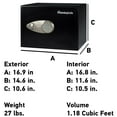 thumbnail image 5 of SentrySafe - Security Safe - 1.2 Cubic Feet, 5 of 5