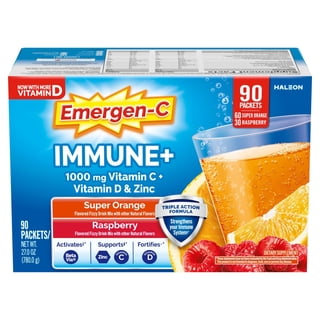 Emergen-C Immune+ Triple Action Vitamin C Powder, 1000mg, 90 ct.
