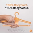 thumbnail image 4 of The Original Kangaroo™ Hanger is Made in Wisconsin, USA with 100% recycled material and a patented design. Clip in Pants, shirts, straps, tanks, jackets and even entire outfits on a single hanger!, 4 of 9