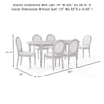 thumbnail image 15 of Crosley Daphne 7-Piece Dining Set in Rustic Brown/Crème, 15 of 17