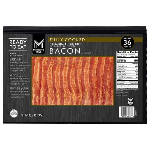 Member's Mark Fully Cooked Bacon, 10.5 oz.