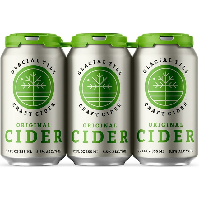 Glacial Till Original Cider, 12 fl. oz. can, 6 pk.