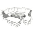 thumbnail image 6 of Member's Mark Athena Sectional with Sintered Stone Top and Sunbrella Fabric, 7pc, 6 of 10