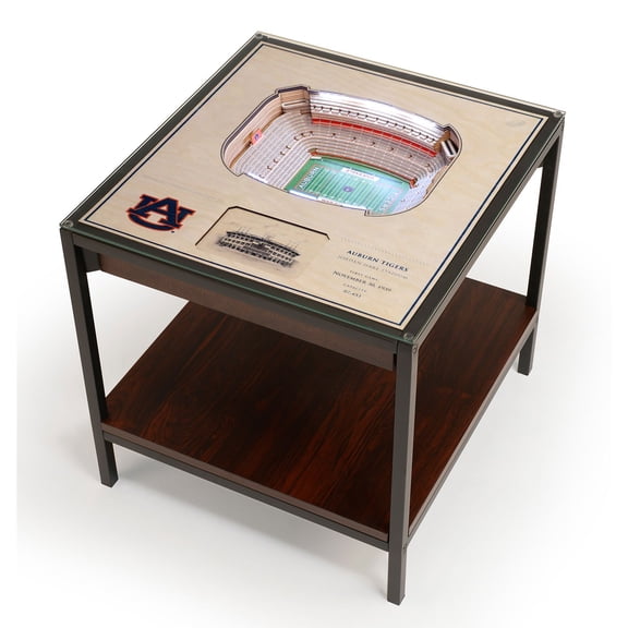 YouTheFan Auburn Tigers Lighted Stadium End Table