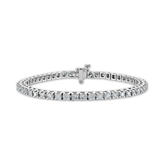 Round Cut Diamond Tennis Bracelet in 14K Gold