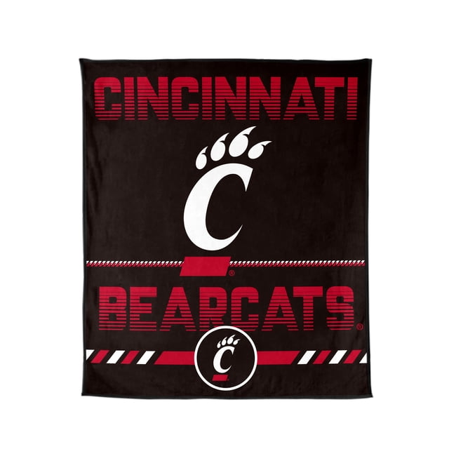 Logo Brands Cincinnati Bearcats 60"x70" Super Plush Blanket