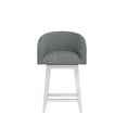 thumbnail image 14 of HH2 Home Upholstered Barrel Back Wood Adjustable Height Swivel Bar Stool, 14 of 20