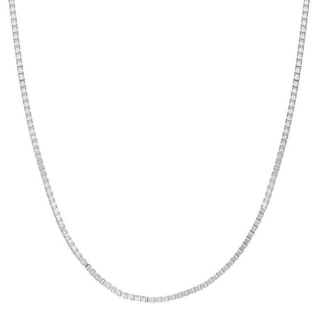 Adjustable Box Link Chain Necklace in 14K Gold, 0.70mm
