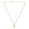 thumbnail image 3 of 14K Yellow Gold High Polish Padlock Pendant on 16-18" chain with Lobster Clasp, 3 of 4