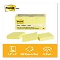 thumbnail image 2 of Post-it Notes Original Notes, 1-1/2 x 2, 100 Sheet Pads, 12 Pads, 1,200 Total Sheets, Canary Yellow, 2 of 4