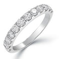 thumbnail image 1 of Round Cut Diamond Band in 14K Gold, 1 of 5