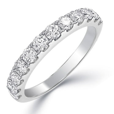 Round Cut Diamond Band in 14K Gold