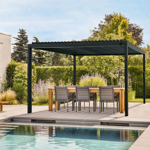 Backyard Discovery Louvered Pergola, Choose Size