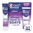 thumbnail image 1 of Crest 3D White Vivid Mint Ultra Whitening Toothpaste, 5.2 oz., 5 pk., 1 of 8