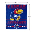 thumbnail image 7 of Logo Brands Kansas Jayhawks 60"x70" Super Plush Blanket, 7 of 7