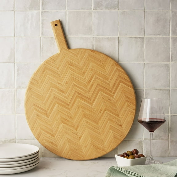 Member's Mark Herringbone Bamboo Charcuterie Board