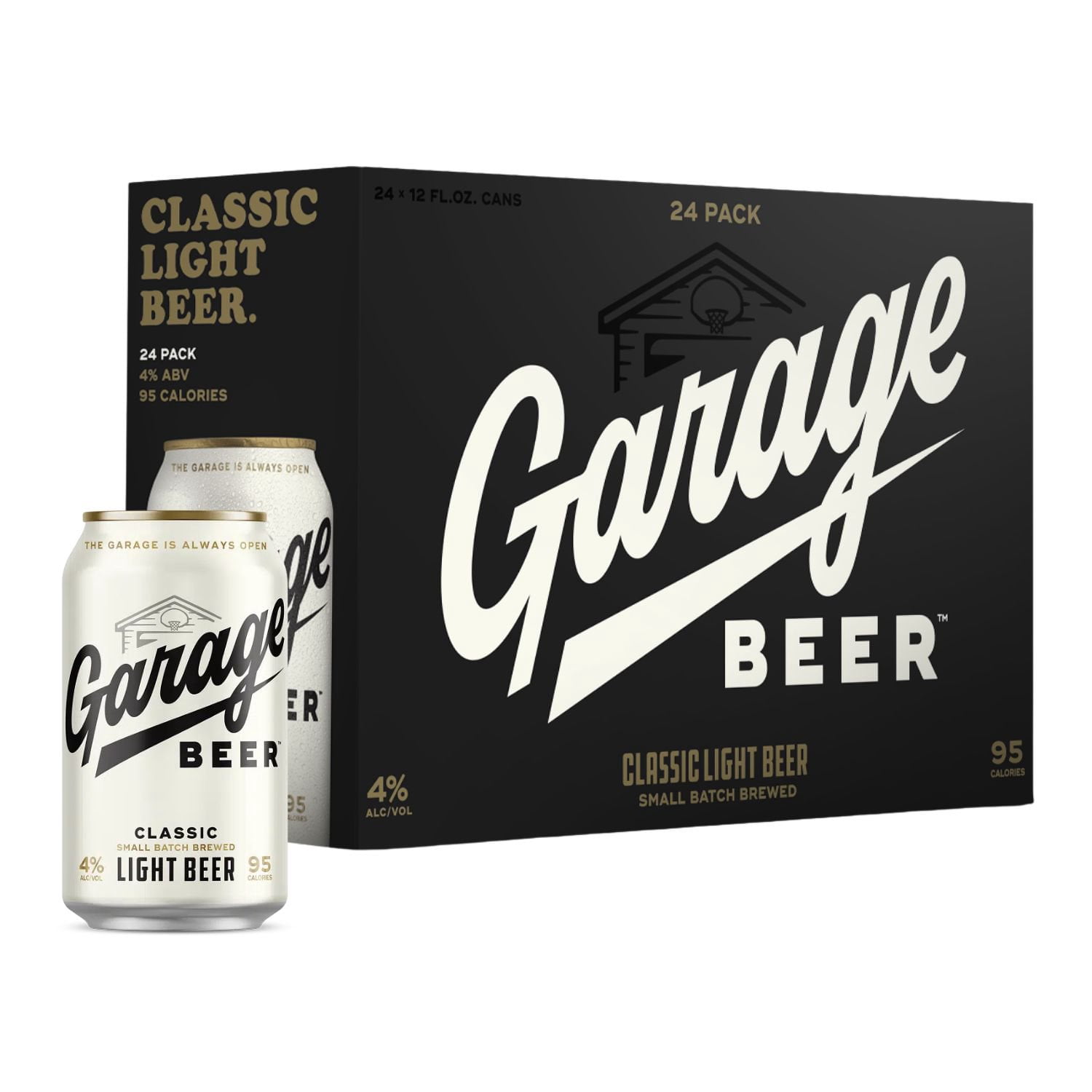 Garage Beer Light Lager Beer, 12 fl. oz. can, 24 pk. - Samsclub.com