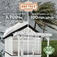 thumbnail image 5 of Backyard Discovery 9' x 6' Traditional Cedar Greenhouse in White - DIY, 5 of 15