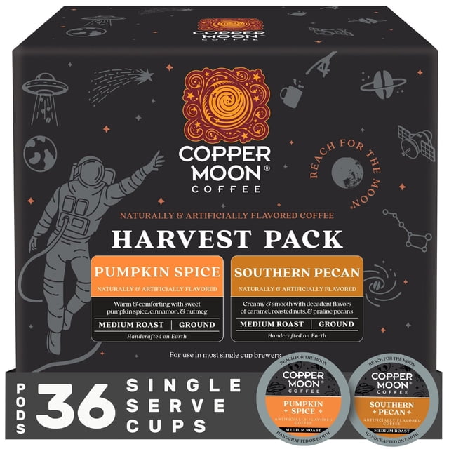 Copper Moon Coffee Medium Roast Coffee Pods, Harvest Pack, 36 ct.