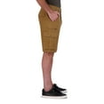 thumbnail image 3 of IRON Clothing Co Men's Flex Waistband Stretch Twill Multi Pocket Cargo Short, 3 of 5