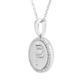 thumbnail image 2 of Diamond Initial Pendant Necklace in Sterling Silver, 2 of 5
