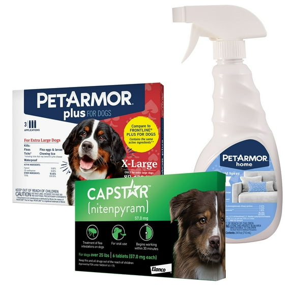 PetArmor Plus Capstar Flea & Tick Bundle for Extra Large Dogs, 89 - 132 lbs.