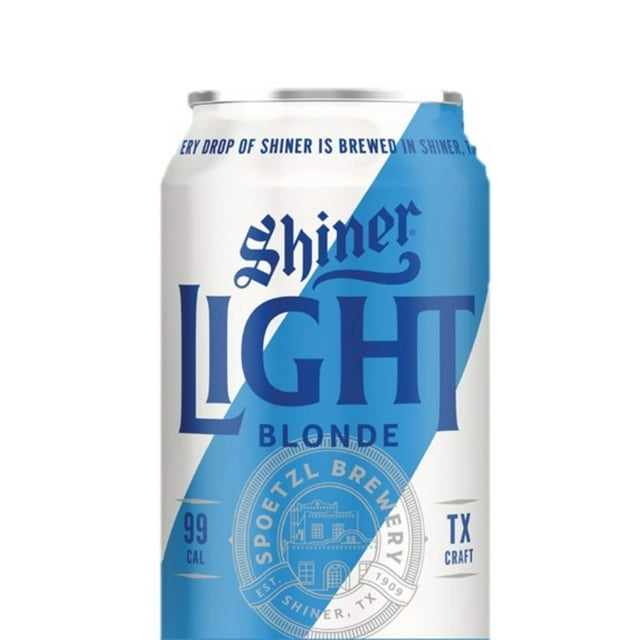 Shiner Light Blonde Lager Beer, 12 fl. oz. can, 18 pk.