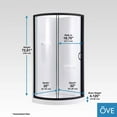 thumbnail image 4 of Breeze 32” x 32” x 77” Corner Shower Kit with Clear Glass, Walls, Base and Hardware, 4 of 18