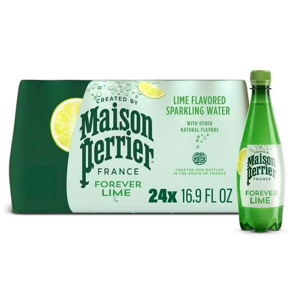 Maison Perrier Sparkling Water Lime, 16.9 fl. oz., 24 pk.