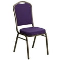thumbnail image 1 of Flash Furniture Hercules Series Crown Back Fabric Banquet Chair, Purple (Select Quantity), 1 of 4