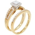 thumbnail image 2 of 1.00 CT. T.W. Princess Cut Halo Diamond Ring & Band Set in 14K Gold, 2 of 2