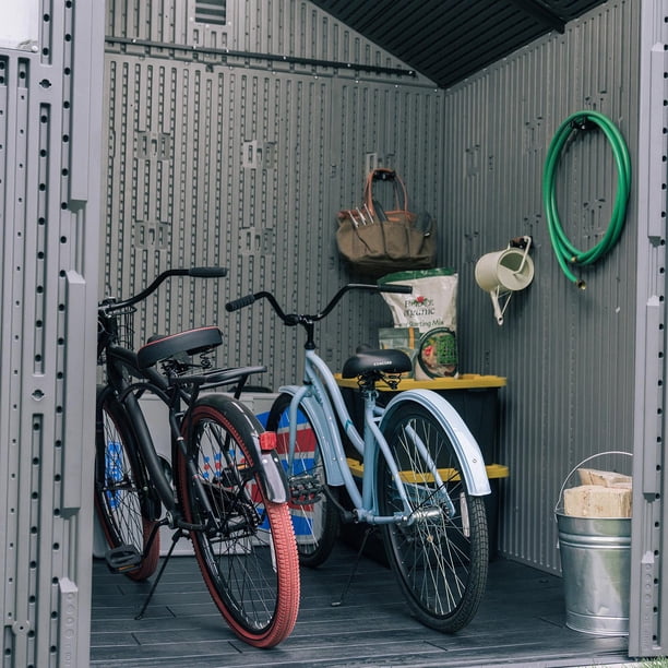 Lifetime 7' x 7' Outdoor Storage Shed, Gray - Samsclub.com