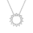 thumbnail image 1 of 0.50 CT. T.W. Round Cut Open Circle Diamond Pendant Necklace in 14K Gold, 1 of 4