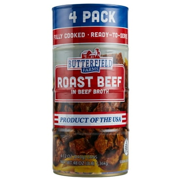 Butterfield Farms Roast Beef in Beef Broth 12 oz., 4 pk.