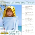thumbnail image 4 of Kids Character 100% Cotton Hooded Towel With Hand Pockets, 4 of 8