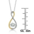 thumbnail image 3 of Lab Created White Sapphire Necklace, 3 of 5