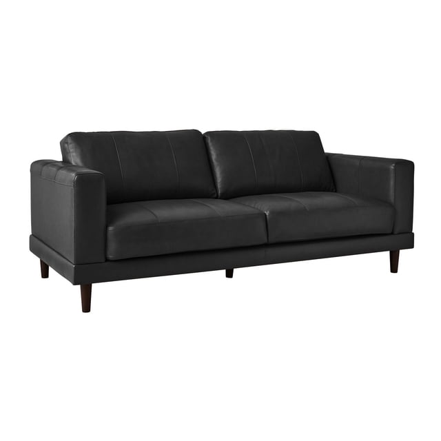 Society Den Hanson Leather Sofa, Assorted Colors