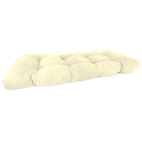 Sunbrella 44" x 18" Rectangular French Edge Settee Bench Cushion